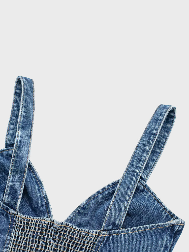 Sexy Denim Sling Top