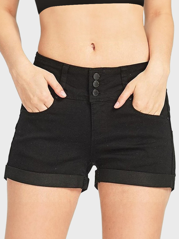 Summer Stretch Denim Shorts for Women