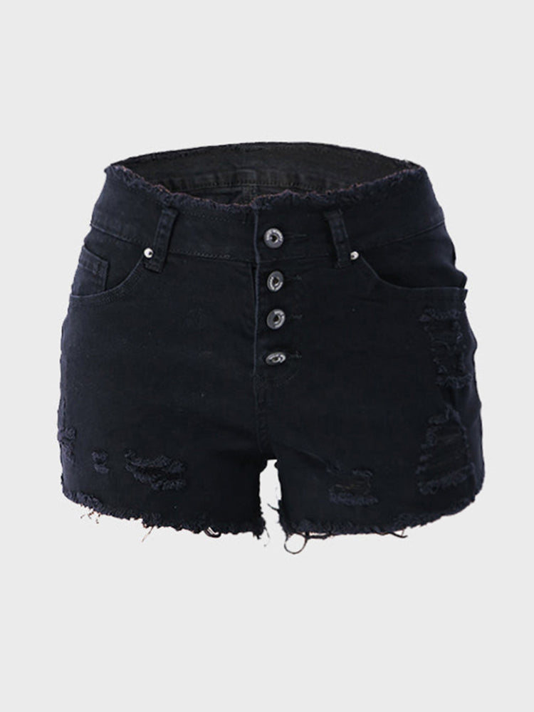 Retro Riviera Denim Shorts