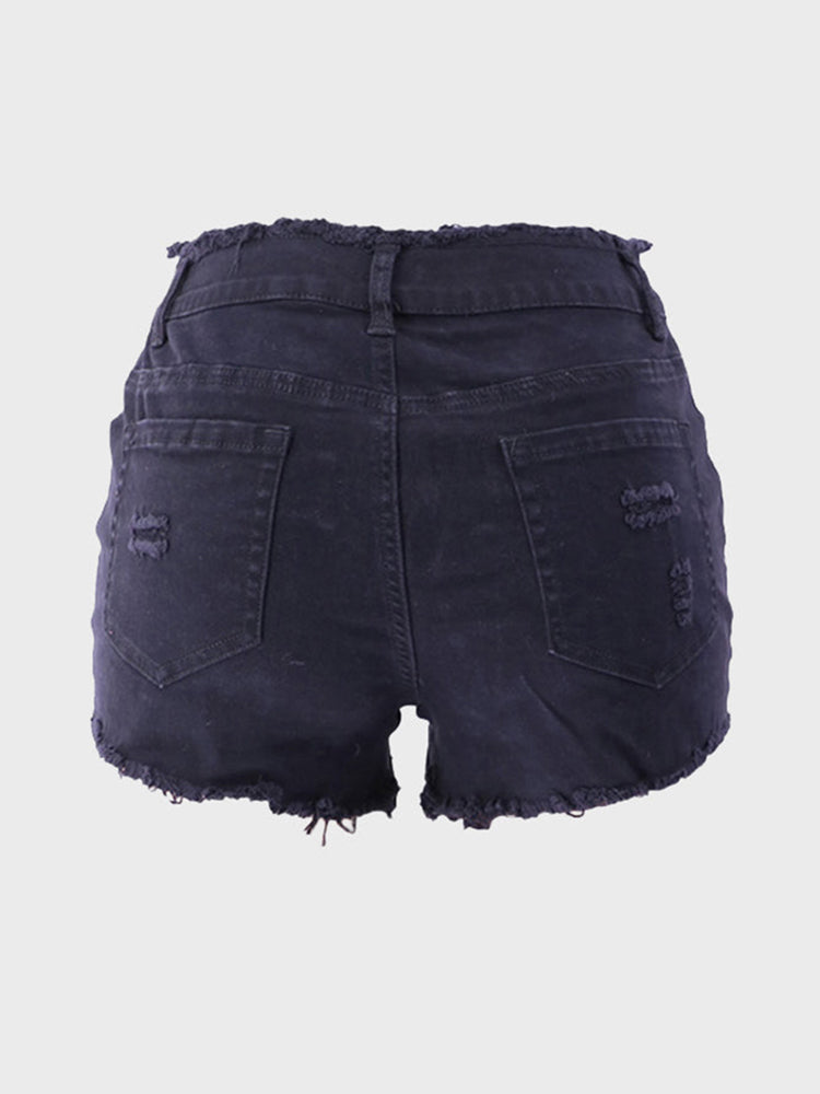 Retro Riviera Denim Shorts