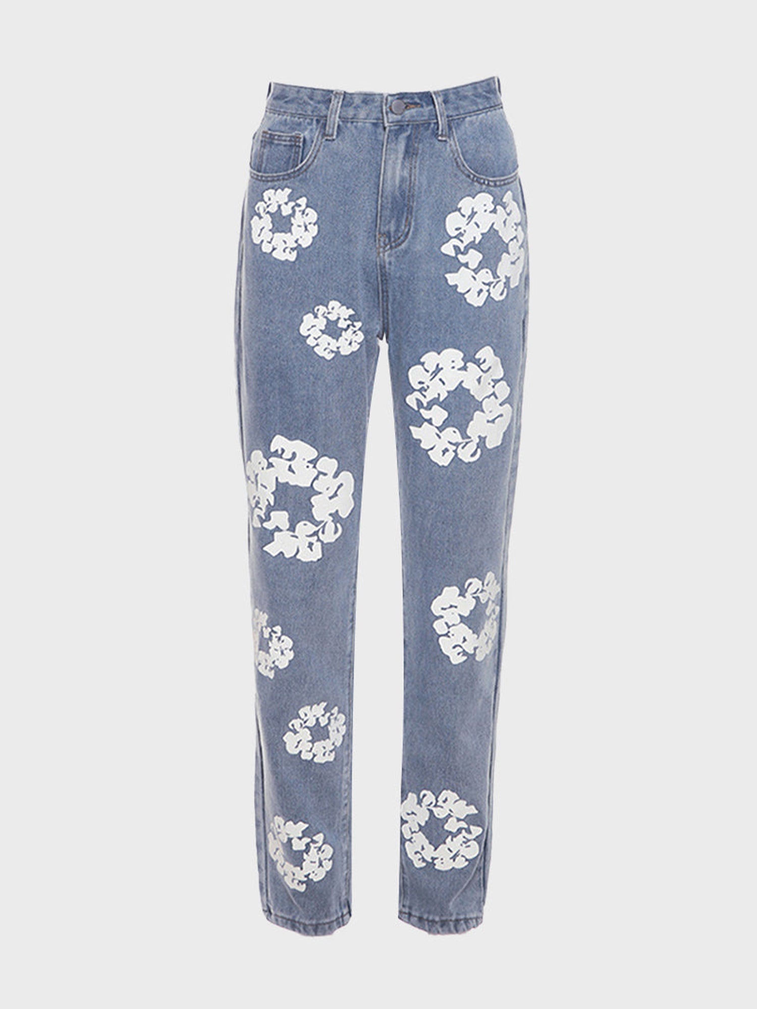 Daisy High Waist Straight Jeans