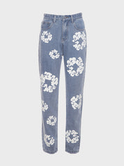 Daisy High Waist Straight Jeans