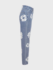 Daisy High Waist Straight Jeans