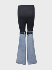 High Waist Flared Denim Pants