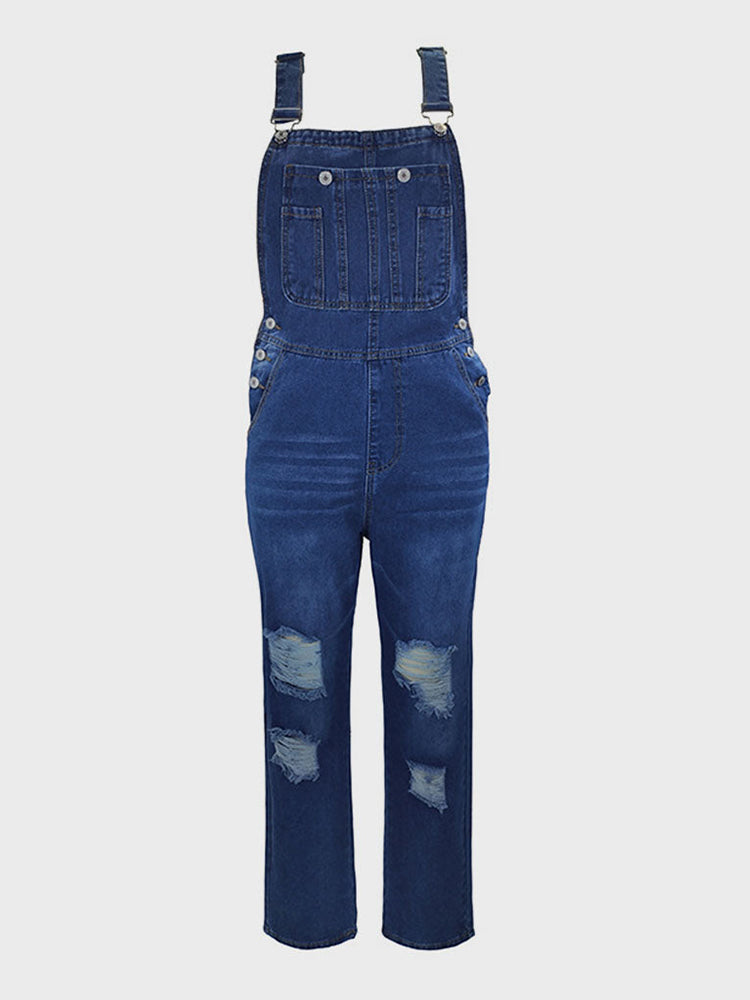 Euro-American Washed Jumpsuit