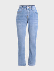 Light Blue Stretch Denim Pants