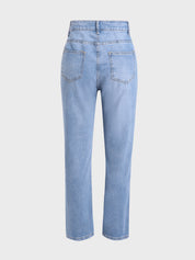 Light Blue Stretch Denim Pants