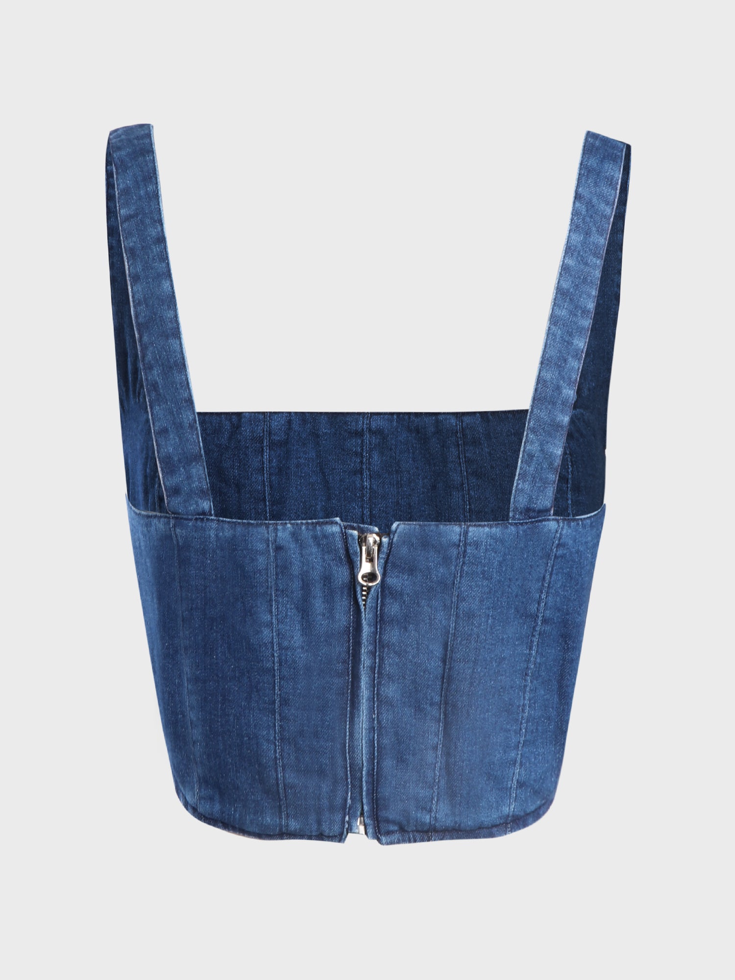 Herringbone Denim Top