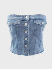 Corset Denim Top