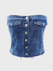 Corset Denim Top