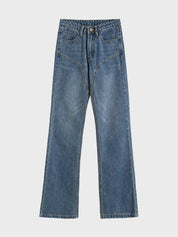 Retro Stitch Flared Jeans