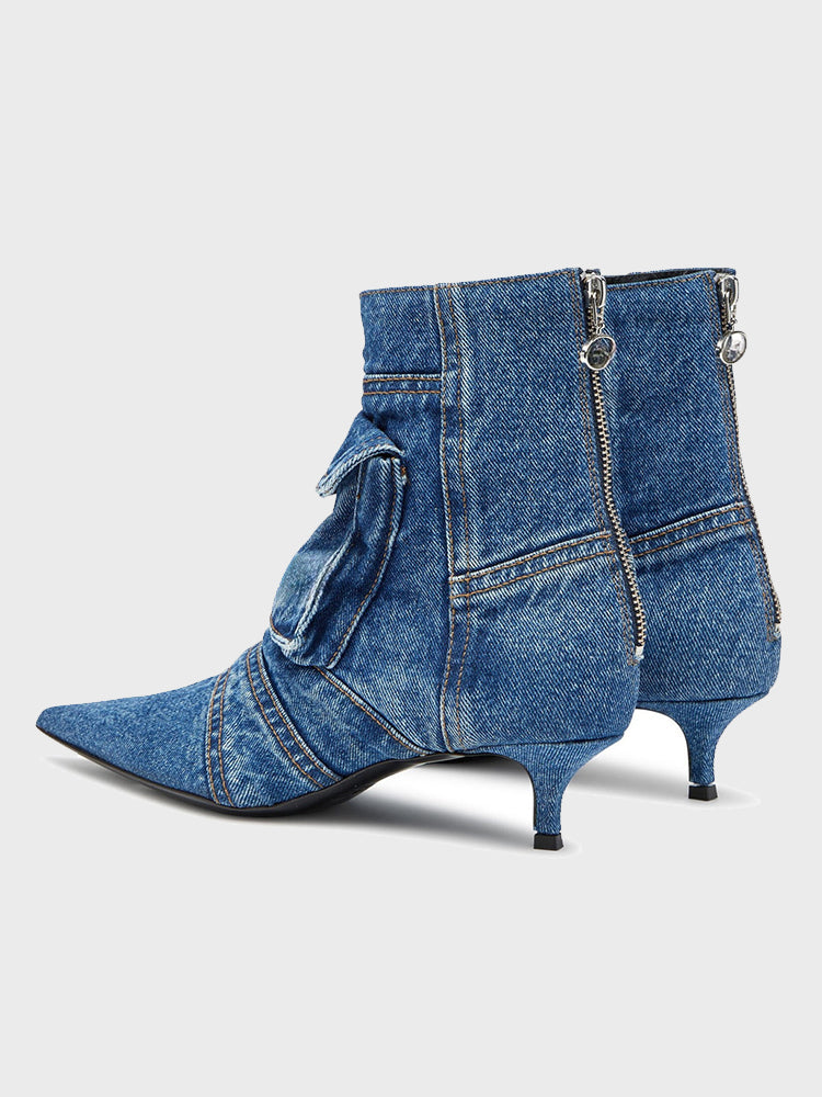 Denim Luxe Mules