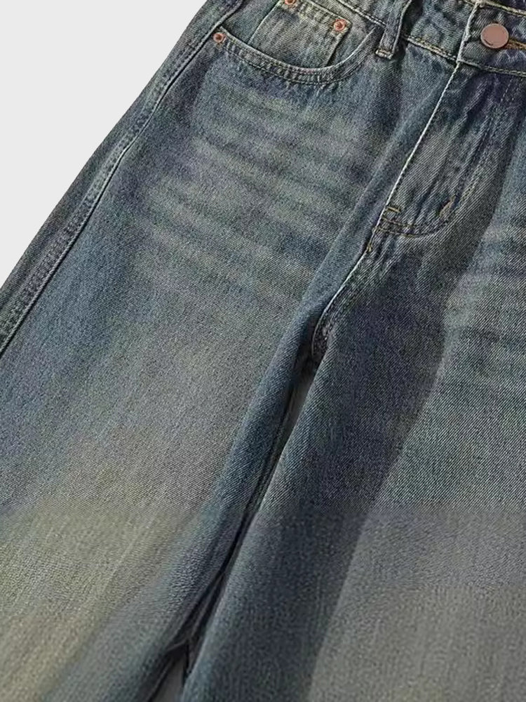 Vintage Low Waist Wide Leg Jeans