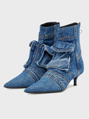 Denim Luxe Mules