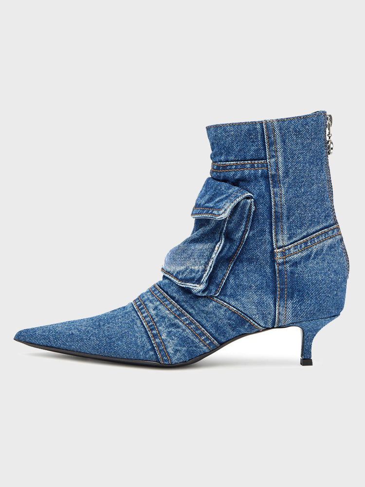 Denim Luxe Mules