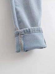 Retro High-Waist Slim Jeans