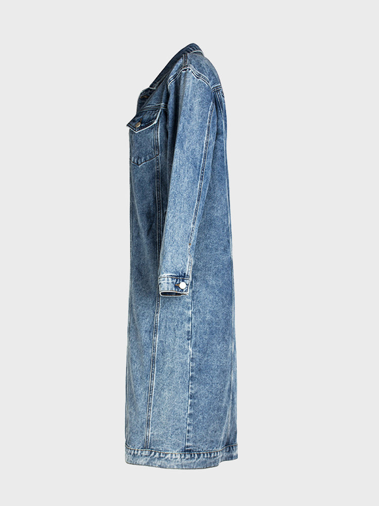 Washed Retro Denim Jacket