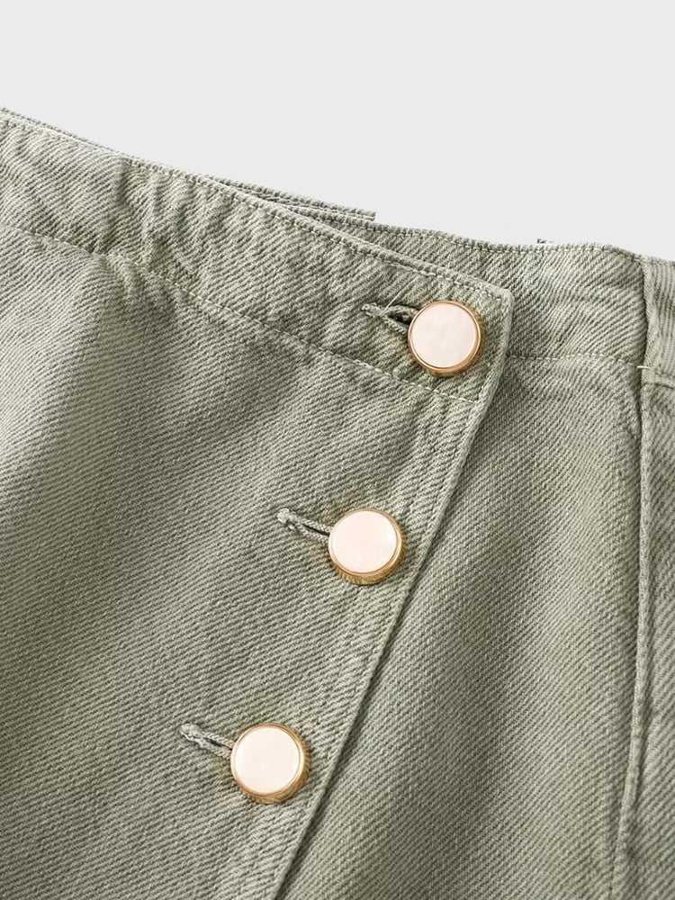 Versa Double Denim Skirt