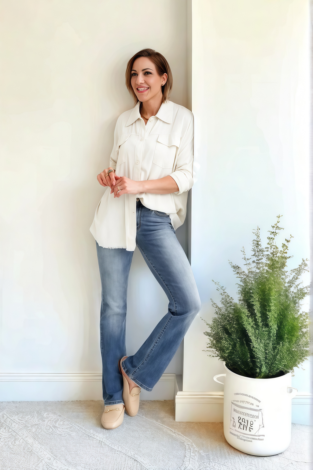 REBLEU Holy Grail Tummy Control Bootcut Jeans