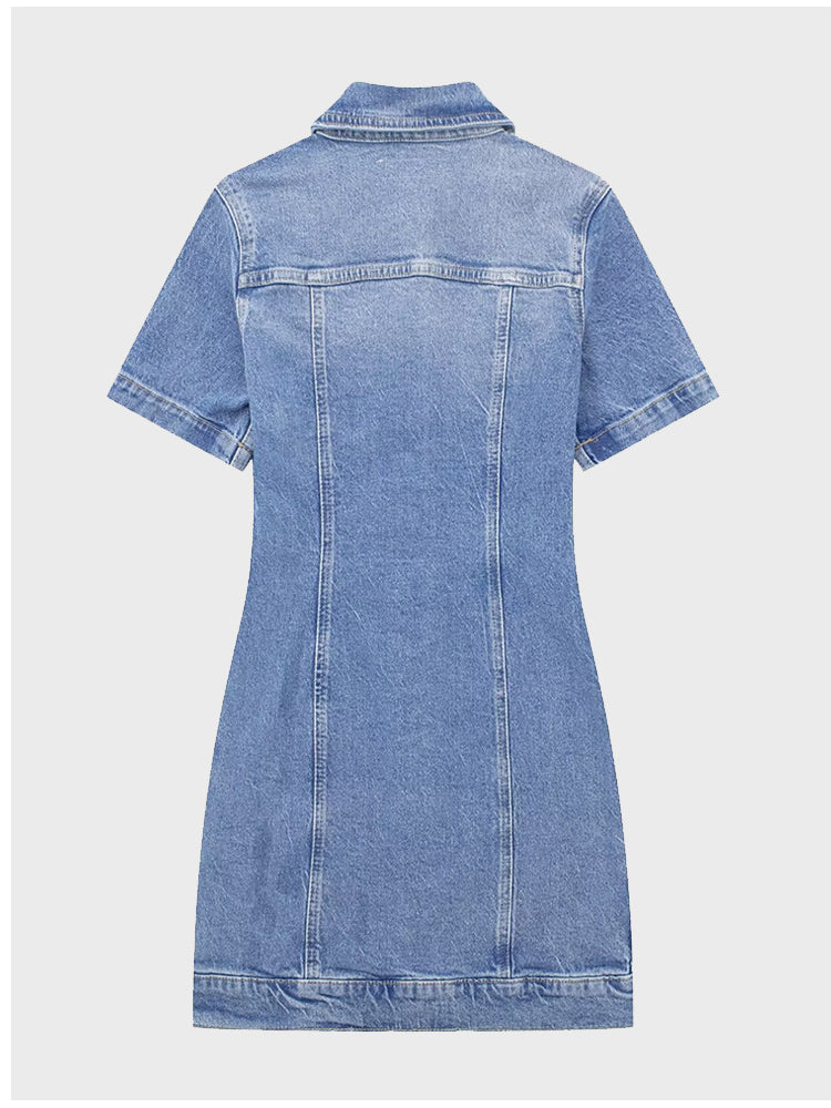 Street Chic Denim Dress