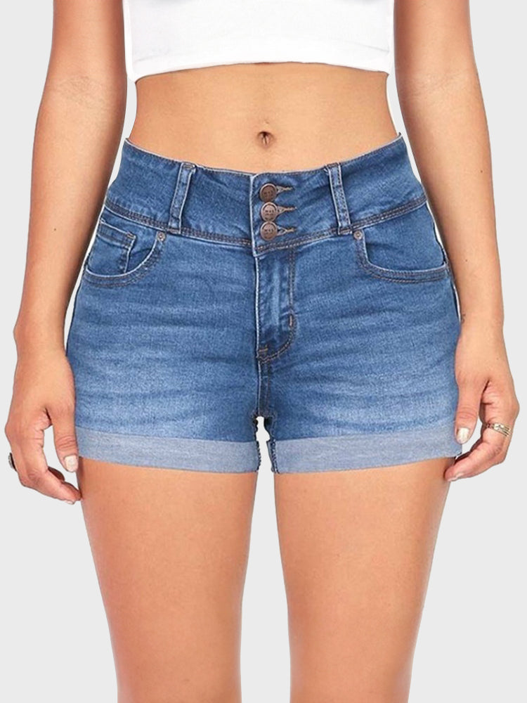 Summer Stretch Denim Shorts for Women