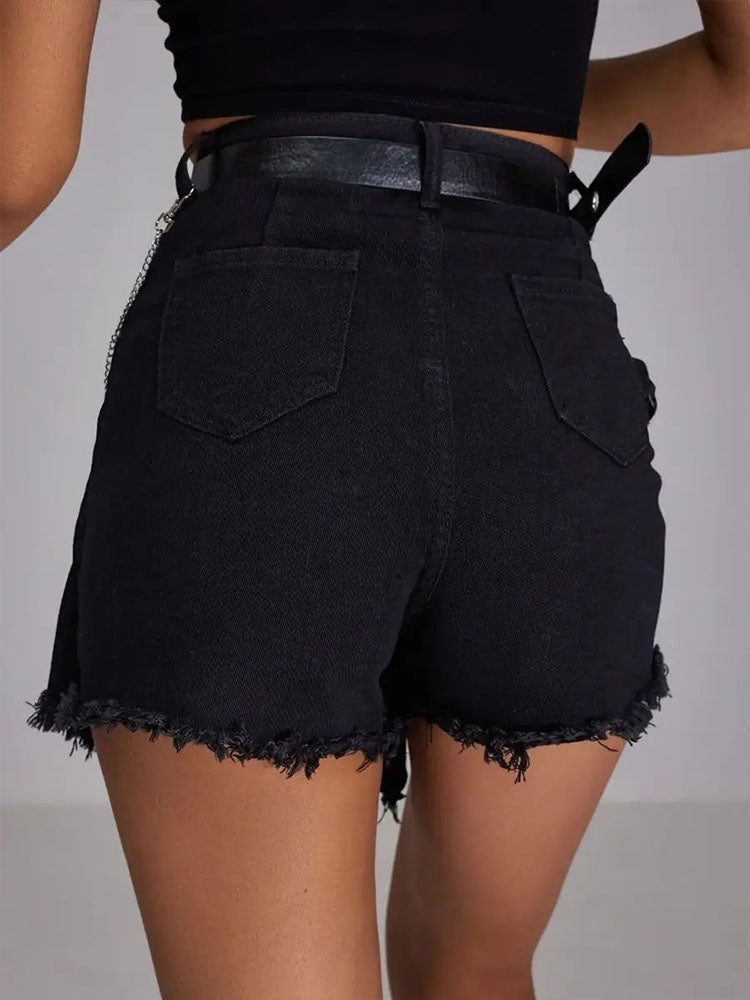 High Waist Denim Skirt