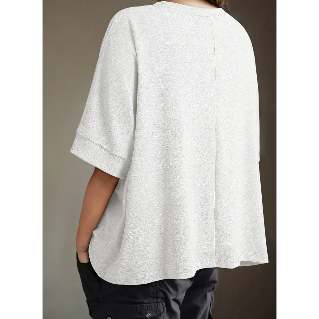 Dokotoo Women's Tops for Women 2026 Loose Oversized Basic Tee Comfortable Soft Fabric Flattering Fit - Womenswear