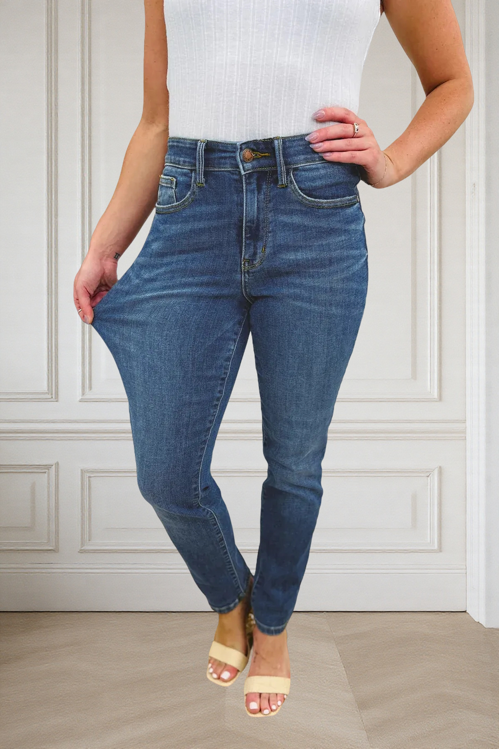 REBLEU Tummy Control Butt Lifting Jeans