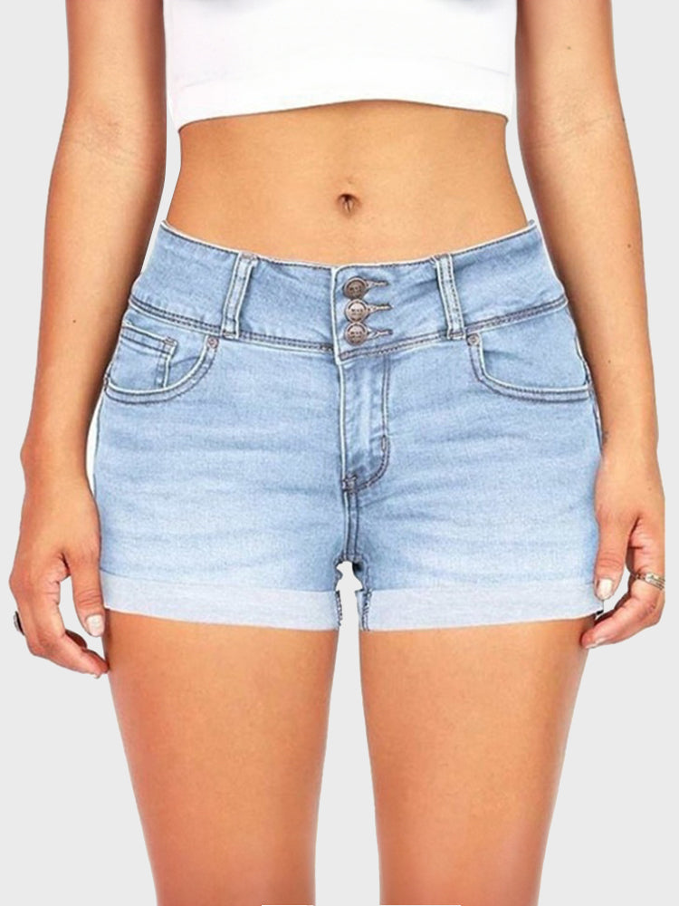 Summer Stretch Denim Shorts for Women