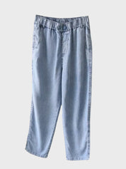 Summer Elastic Waist Harem Jeans