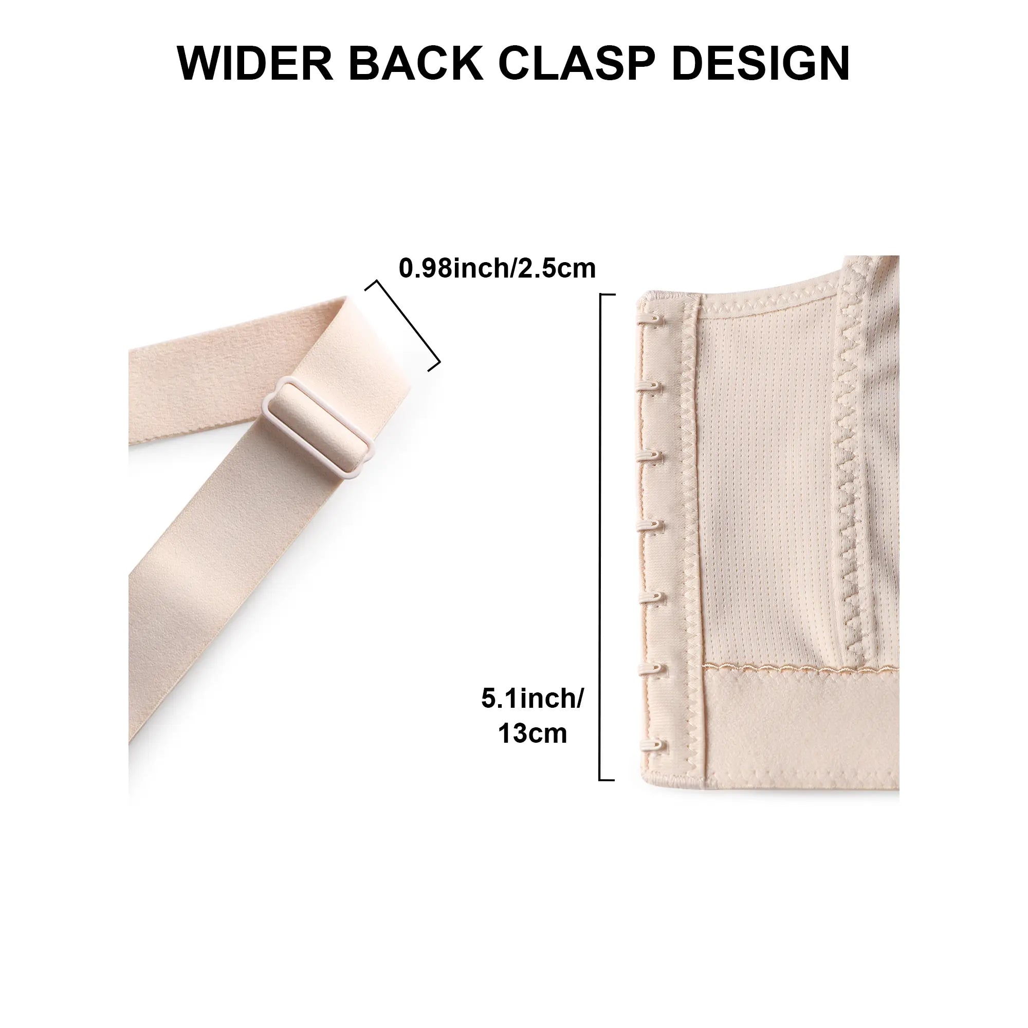 Rebleu Braless Deep V Bra with Wide Straps | Wireless Seamless Design for Supportive U-Back Comfort & Sexy Shape