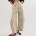 Cropped Jeans for Women y2k Aesthetic Solid Color Low Waist Baggy Denim Trousers 2000s Fashion Boyfriend Tapered Pants