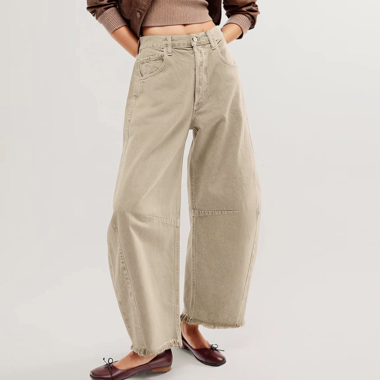 Cropped Jeans for Women y2k Aesthetic Solid Color Low Waist Baggy Denim Trousers 2000s Fashion Boyfriend Tapered Pants
