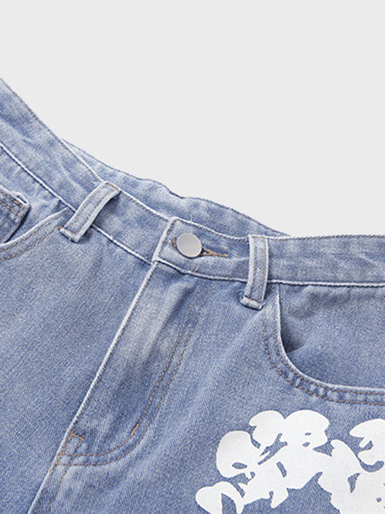 Daisy High Waist Straight Jeans