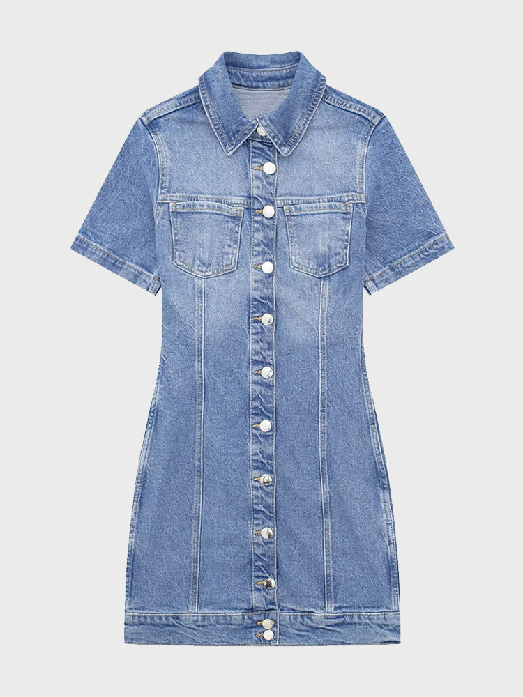 Street Chic Denim Dress